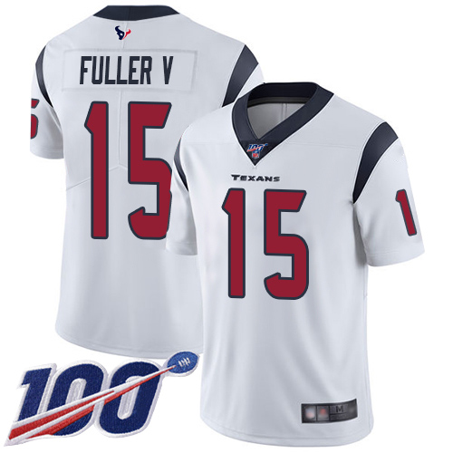 Houston Texans Limited White Men Will Fuller V Road Jersey NFL Football #15 100th Season Vapor Untouchable->youth nfl jersey->Youth Jersey